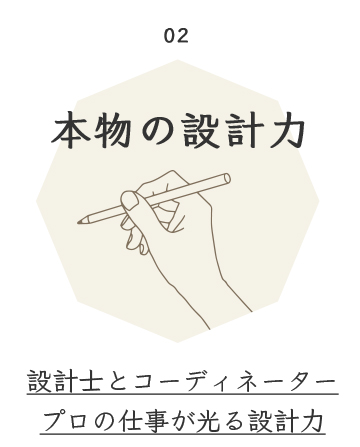 02 本物の設計力 設計士とコーディネータープロの仕事が光る設計力